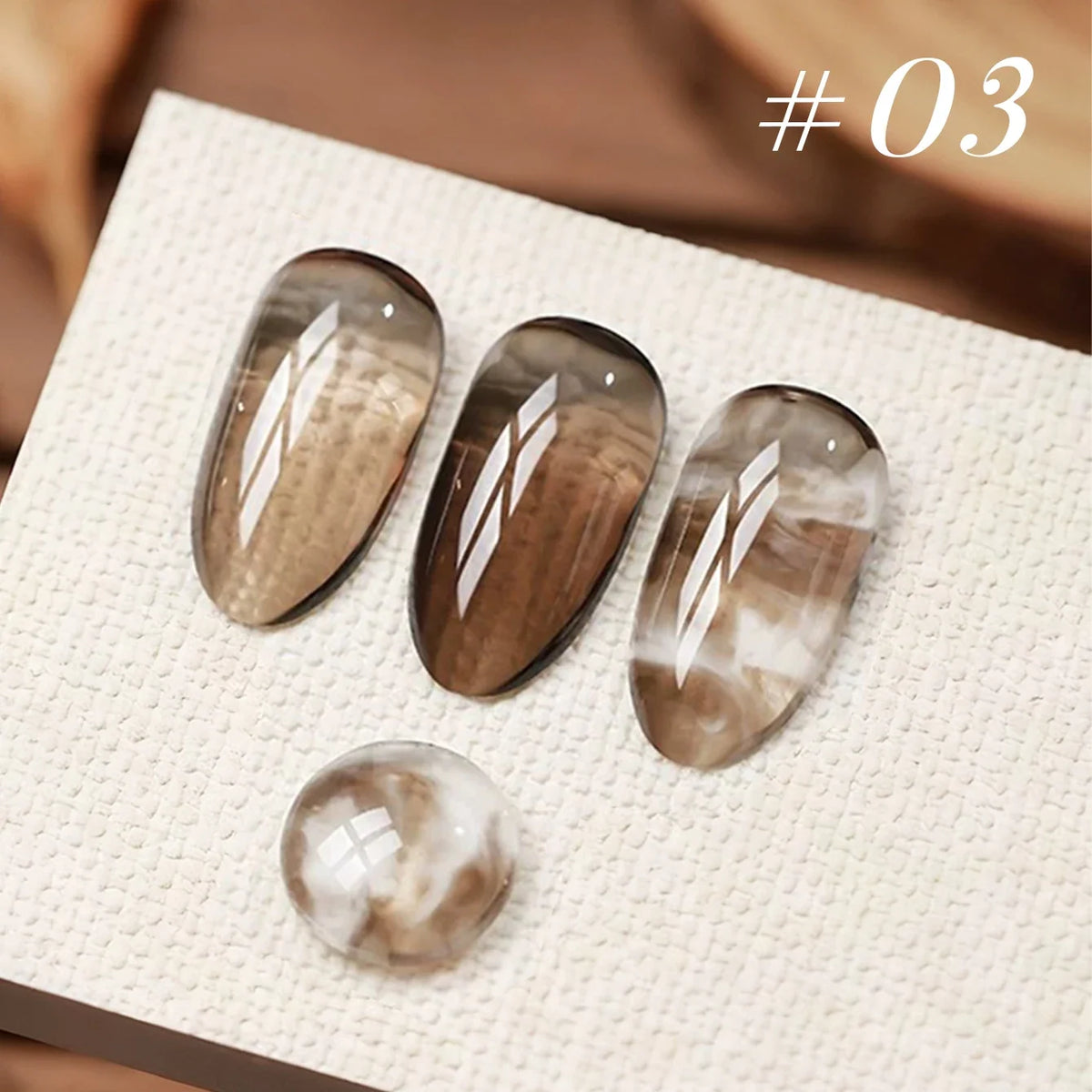 MIANEL 10ML Brown Amber Series Jelly Gel Nail Polish 2026 New Popular Ice Clear Caramel Nail Polish Black Nails 1-6pcs 11