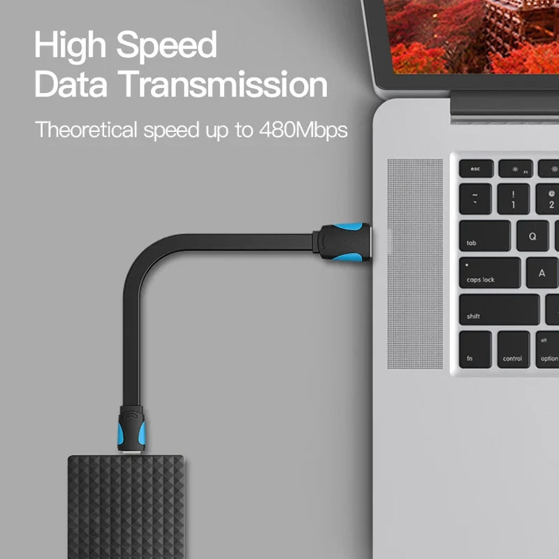 Vention Mini USB Cable | Fast Charging and Data Sync for Cameras, Phones, and More 2