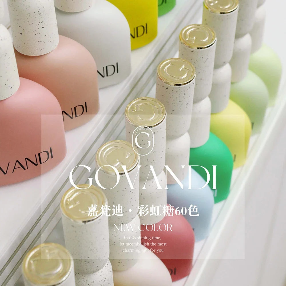60 Colors Korean Style Loverly Macaron Gel Polish Set 15ML UV Gel Enamel Manicure Salon Soak Off Nail Polish Kit With Color Card 5