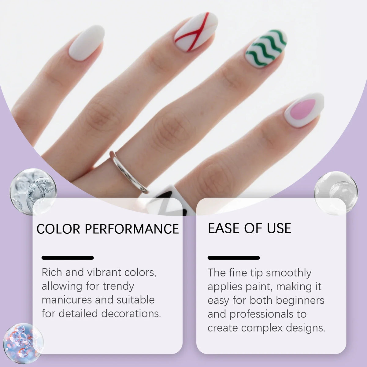 12pcs/Set Nail Art Graffiti Pen DIY Nail Art Painting Pens Abstract Lines Fine Design Multi-Color Drawing Nail Painting Tools 4