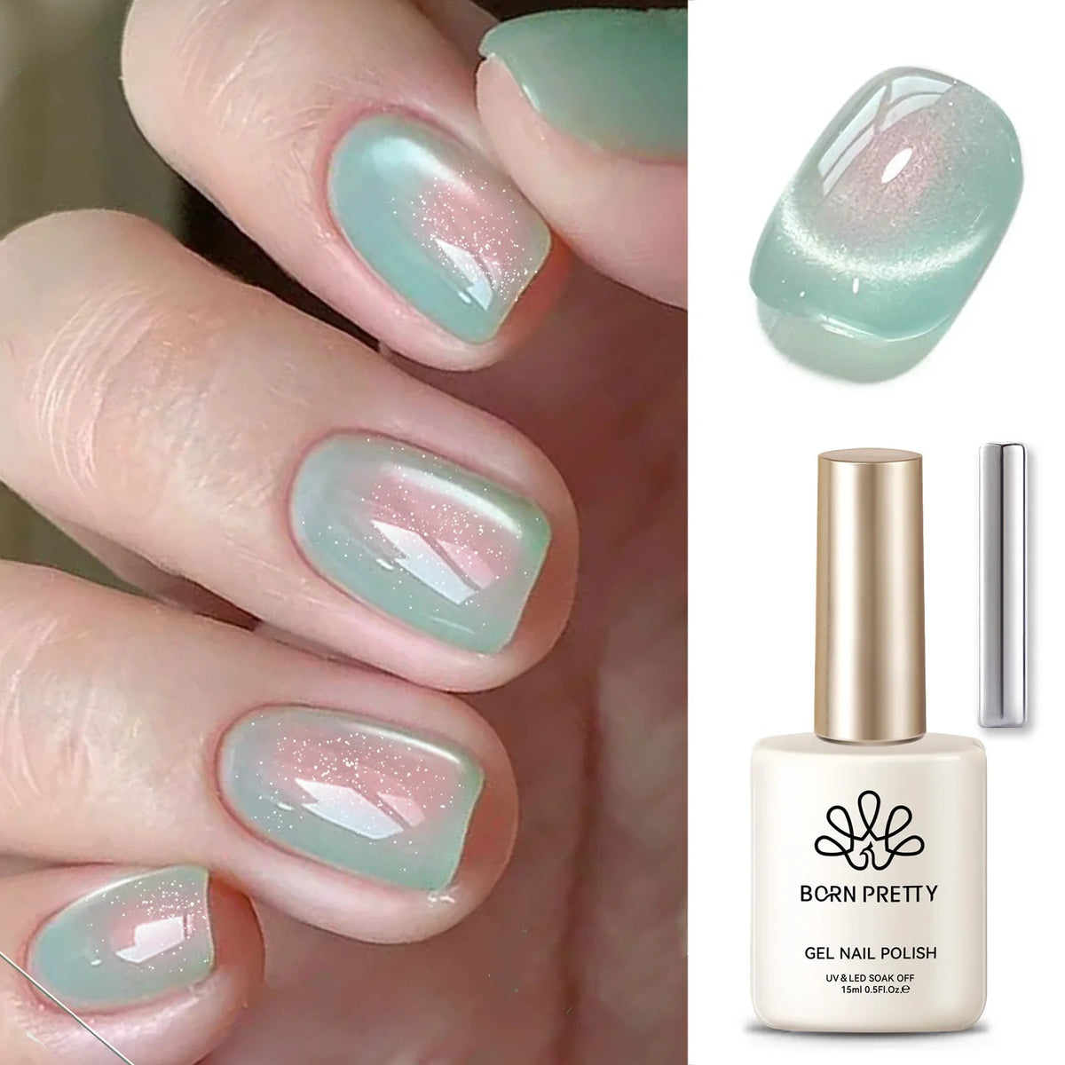 BORN PRETTY Milky Jelly Rubber Base Gel for Gel Nail Polish 15ml Russian Self-leveling Nude Color Soak Off Semi Permanent UV Gel 28