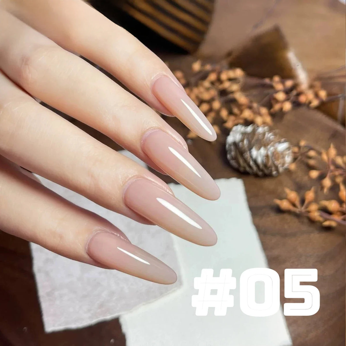MIANEL  12ML Japanese Style Fairy Gel Nail Polish White Pink Nude Color Ice Clear Nail Polish Pink Nails Summer Nails 1-24pcs 4