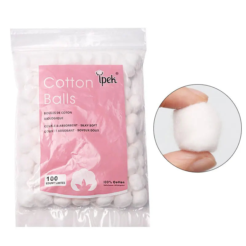 100Pcs/Pack Cotton Balls Nail Polish Remover Cleaning Tool UV Gel Nail Tips Cleaner Nail Art Manicure Assossories 1