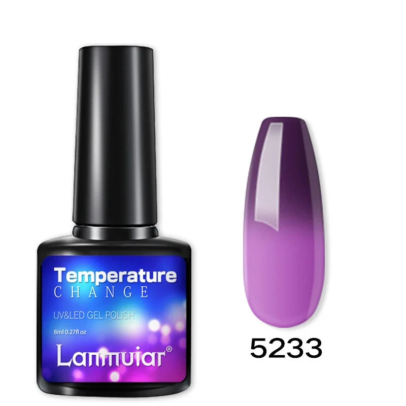Temperature Color Changing Thermal Nail Polish Fast Drying Water-based Gradient Nail Varnish Manicure Supplies Nail Art 12