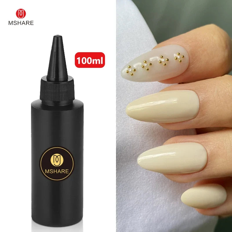 MSHARE 100ML Nail Gel Polish Soak Off UV LED Nails Vernis Semi Permanent Varnish Polish White Red Nail Gel Art 22
