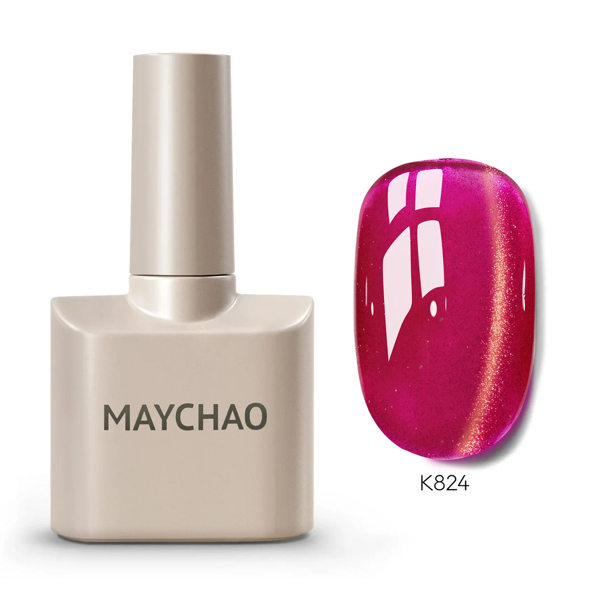 MAYCHAORomantic Galaxy Cat Eye Gel Nail Polish With Magnet Soak off UV Holographic Magnetic Rainbow Gel Polish for Nail Manicure 45