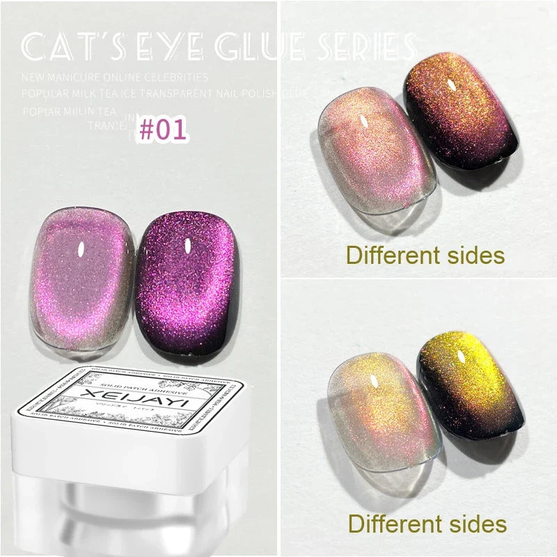 XEIJAYI Pink Cat Eye Gel Nail Polish Ceramic Magnetic Gel UV Semi-permanent Enamels Varnish Nail Supplies For Professionals Gel 77