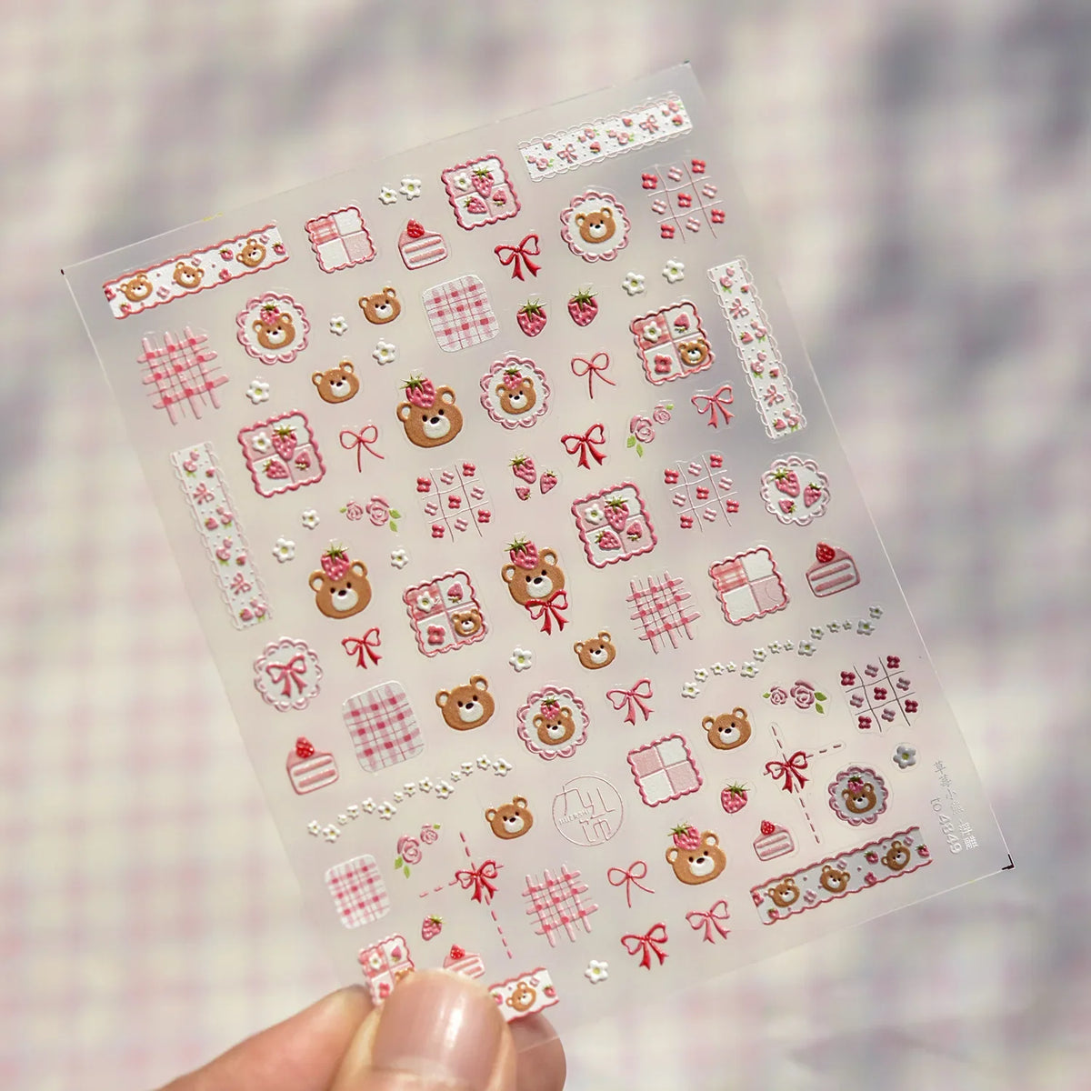 1pcs Dream Flower Window Shell Light Nail Art Stickers Japanese Flower Self Adhesive Stickers Press On Nails Decoration Decals 58