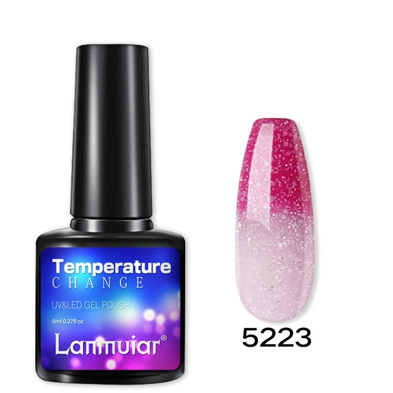 Temperature Color Changing Thermal Nail Polish Fast Drying Water-based Gradient Nail Varnish Manicure Supplies Nail Art 13