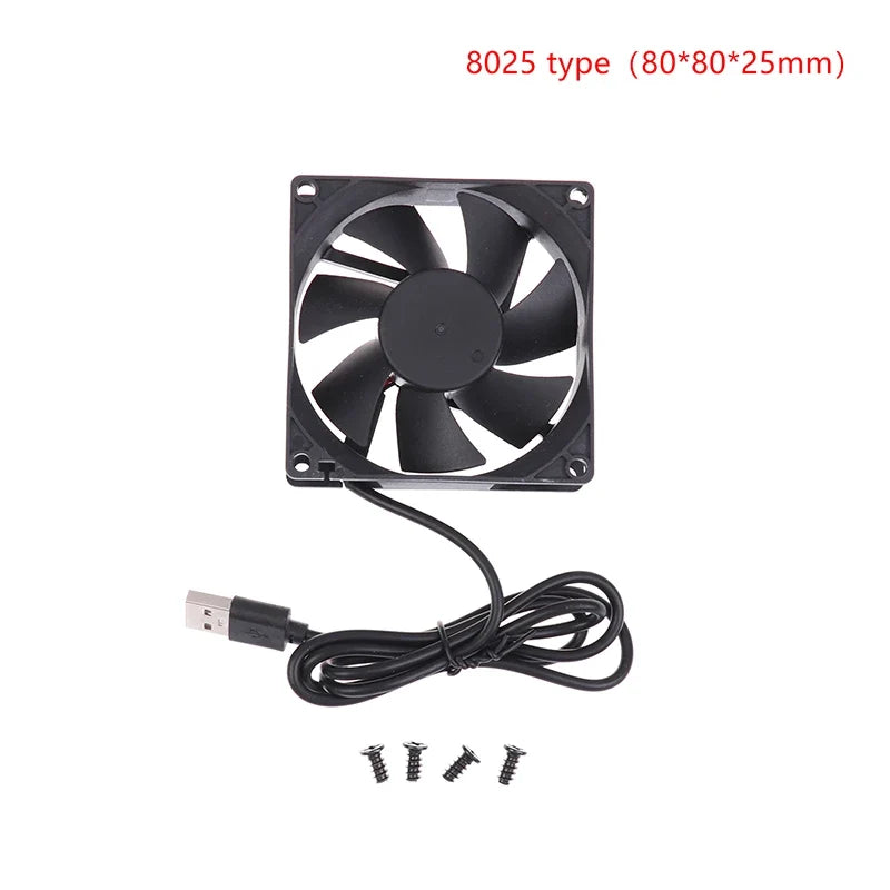 5V USB Router Cooling Fan | Quiet Brushless Desktop Cooler for TV Box Modem PC 9