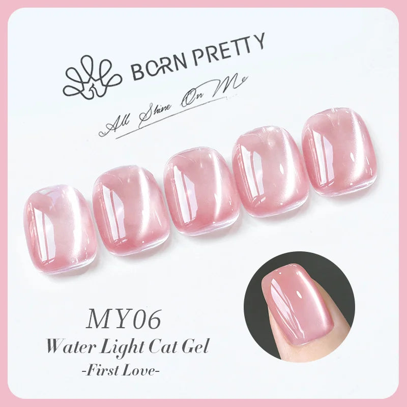BORN PRETTY 10ml Fruit Purple Grape Cat Magnetic Gel Nail Polish 2025 New Whitening Guava Glass Beads Varnish Nail Supplies 7
