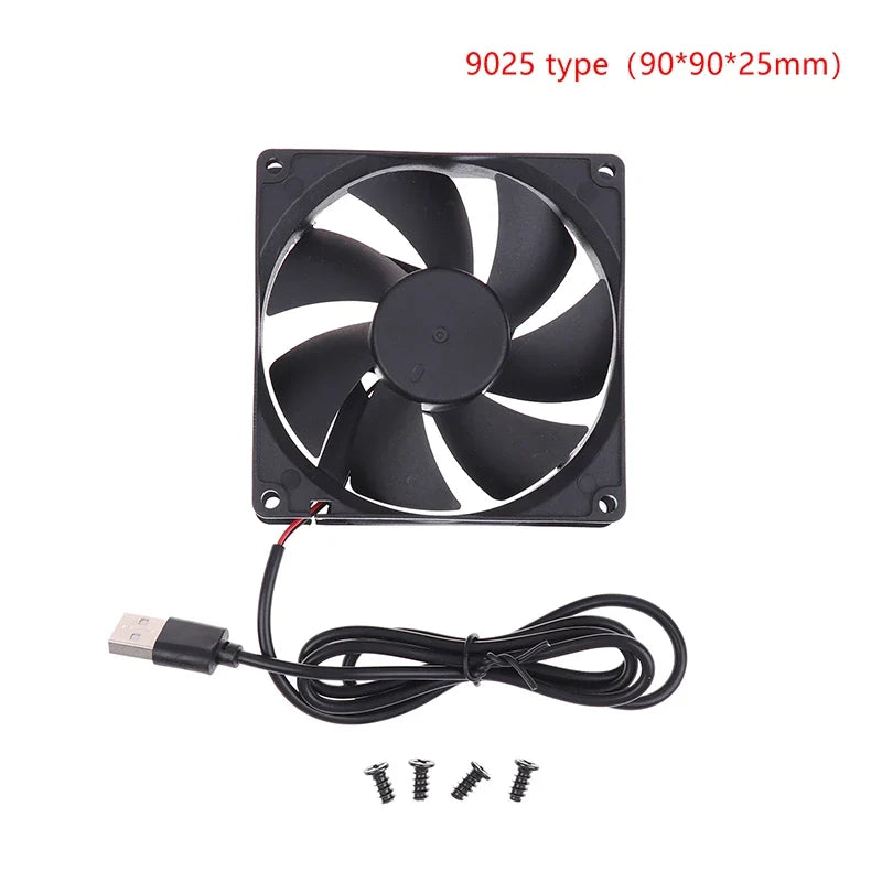 USB Brushless Cooling Fan | 5V Quiet Computer Router Cooler for Electronics 6