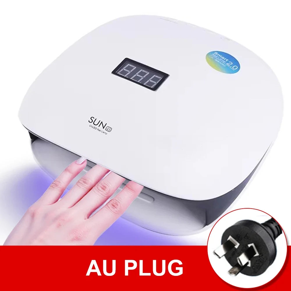 Professional Nail Lamp For Manicure With 4 Timers Setting 48W UV LED Nail Lamp Nails For Fast Curing Gel Nail Polish For Salon 9