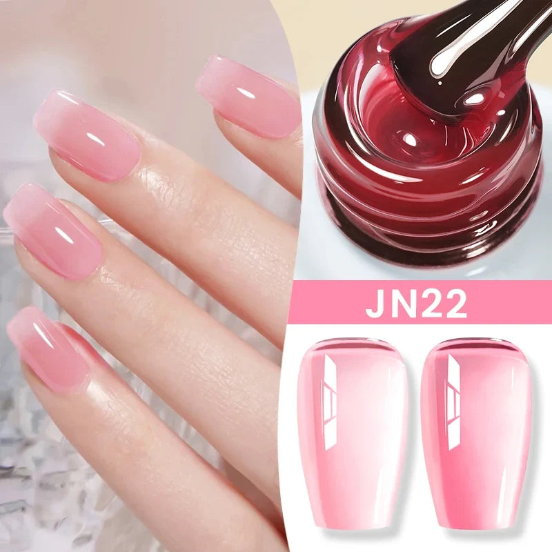 BORN PRETTY 83 Colors 10ml Jelly Nude Gel Nail Polish Autumn Amber Semi Transparent Manicure Soak off UV LED Nails Gel Varnish 74
