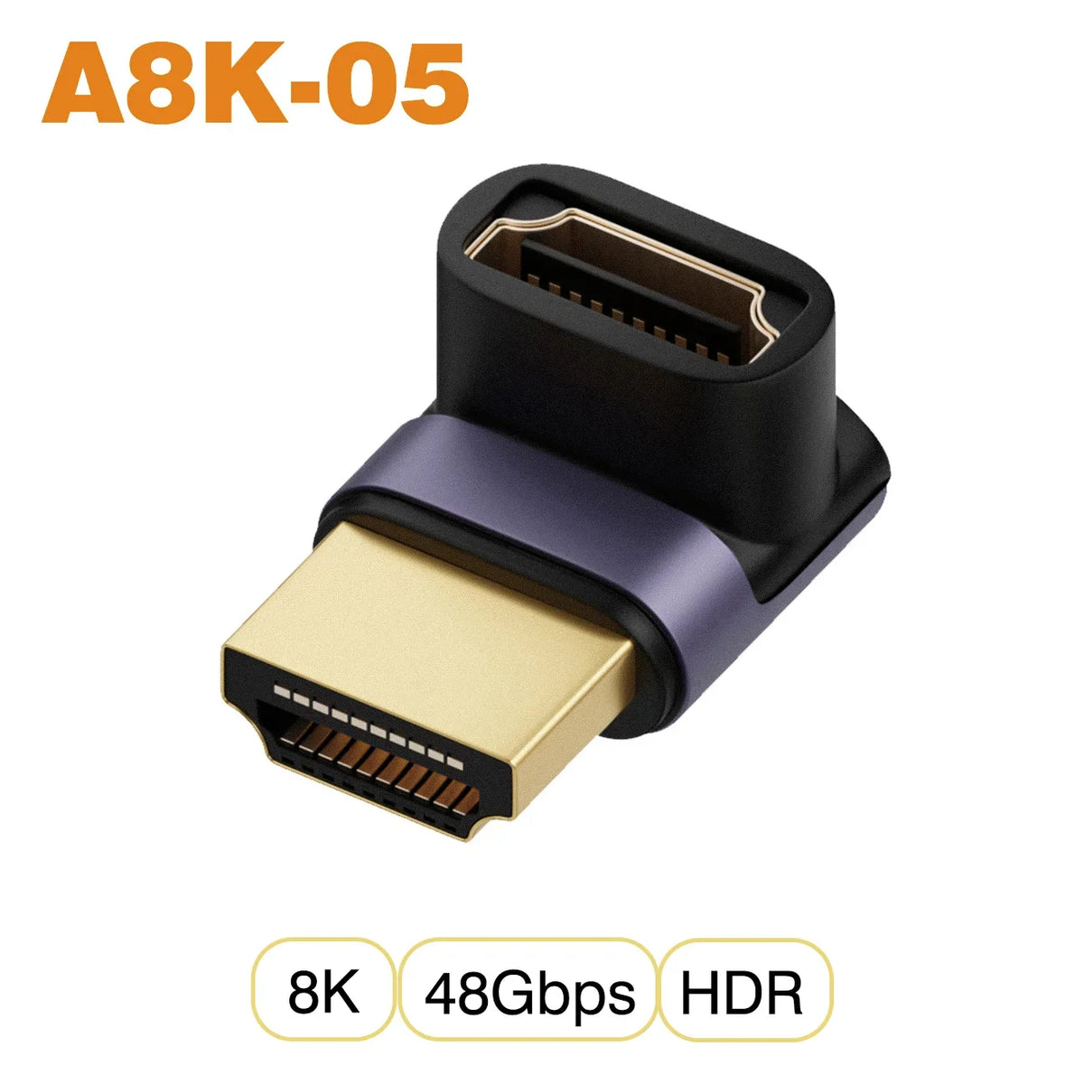 NNBILI HDMI 2.1 Adapter | 48Gbps 8K@60Hz Elbow and Straight Converter 18