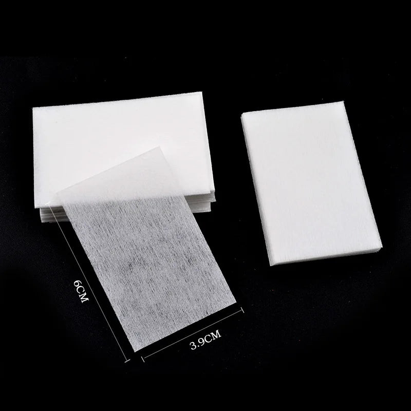 400/600Pcs/pack Solid Durable Nail Tools Manicure Gel Nail Polish Remover Pads Lint-Free Wipes 100% Cotton Napkins Wraps 5