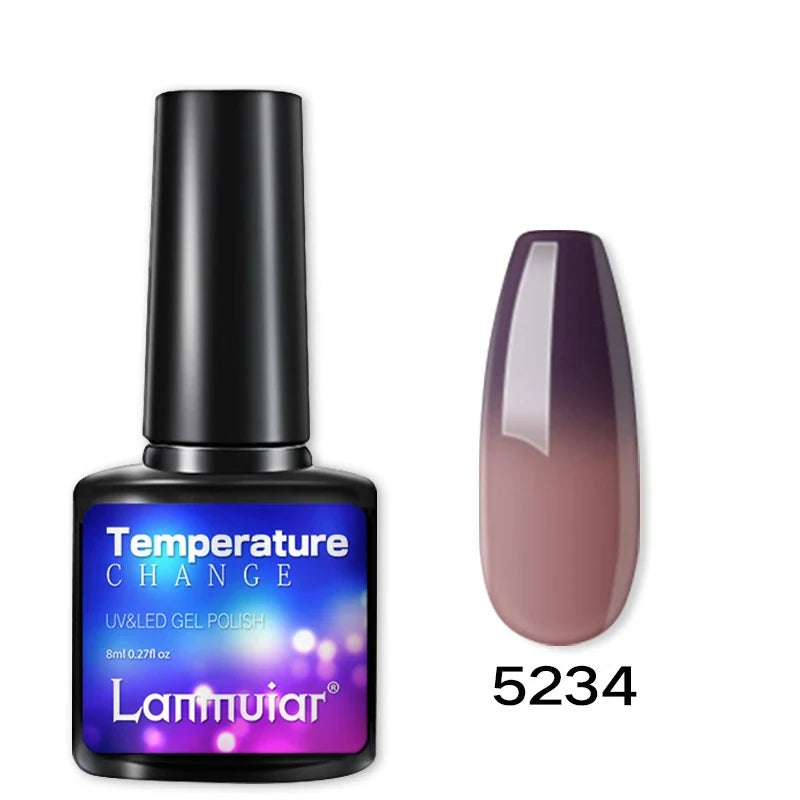 Temperature Color Changing Thermal Nail Polish Fast Drying Water-based Gradient Nail Varnish Manicure Supplies Nail Art 11