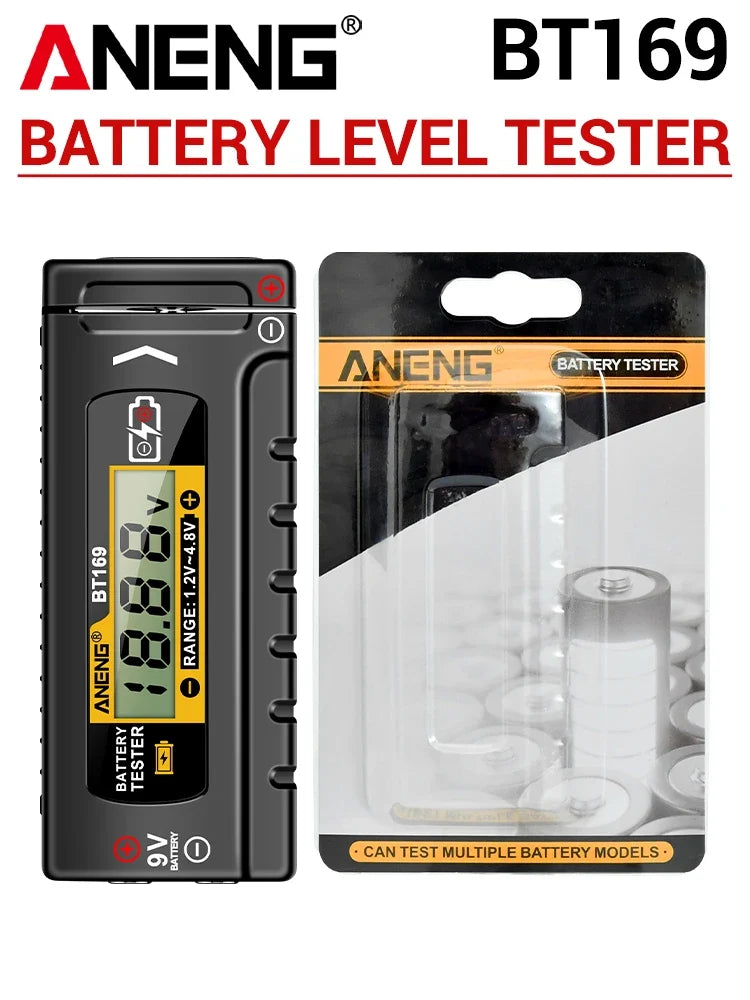 ANENG BT169 Battery Level Tester | Digital Display, No Power Required, Portable ABS Tester 7