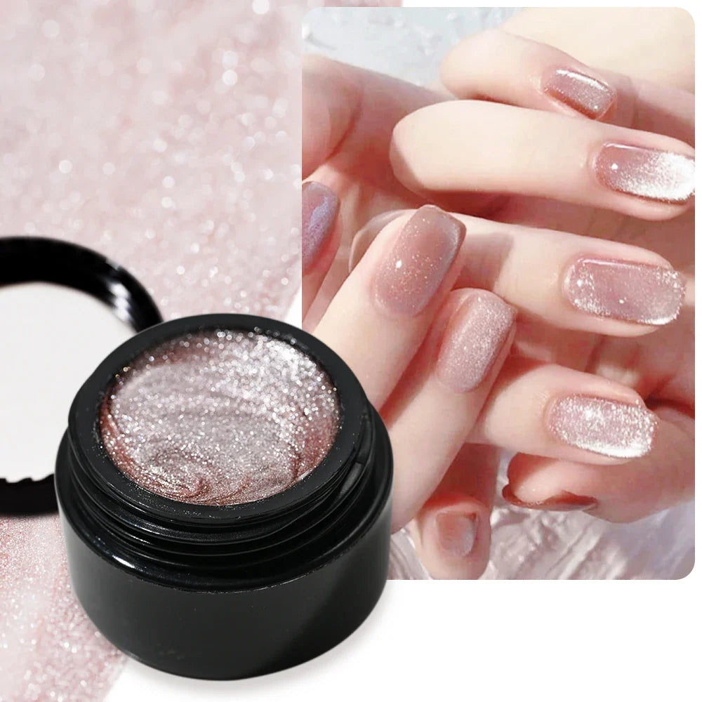 XEIJAYI Pink Cat Eye Gel Nail Polish Ceramic Magnetic Gel UV Semi-permanent Enamels Varnish Nail Supplies For Professionals Gel 40