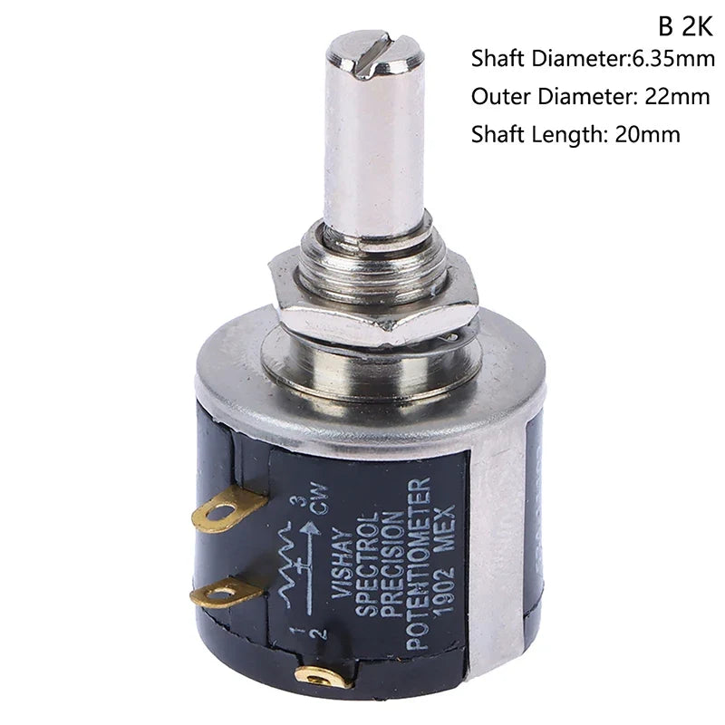 ZLinKJ 534 Series Wire Wound Potentiometer | Precision 2W Multi-Value Resistor 8