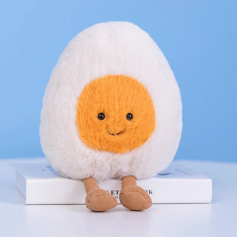 Cute Cartoon Egg & Toast Plush Toy – Breakfast Expression Stuffed Doll Pillow | Soft Baby Comfort Toy & Christmas Gift 8