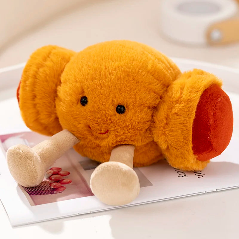 Cute Cartoon Egg & Toast Plush Toy – Breakfast Expression Stuffed Doll Pillow | Soft Baby Comfort Toy & Christmas Gift 36