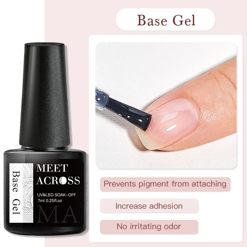 MEET ACROSS 5ml Pink Dried Flower Gel Nail Polish Natural Flower Fairy Nail Art Gel Soak Off UV LED Painting Varnishes For Nails 78