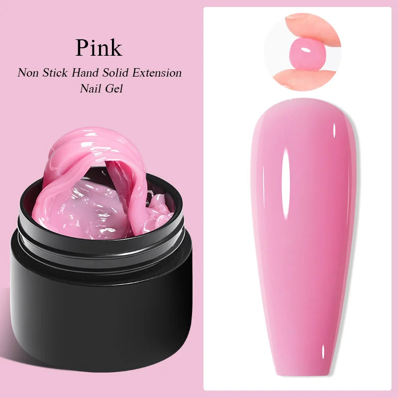 Milky White Nail Extension Gel Clear Nude Building UV Gel For Nails Finger Extensions Form Tips French Nails Manicure Nail Art 72