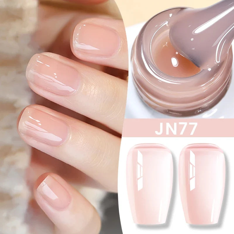 BORN PRETTY 83 Colors 10ml Jelly Nude Gel Nail Polish Autumn Amber Semi Transparent Manicure Soak off UV LED Nails Gel Varnish 32