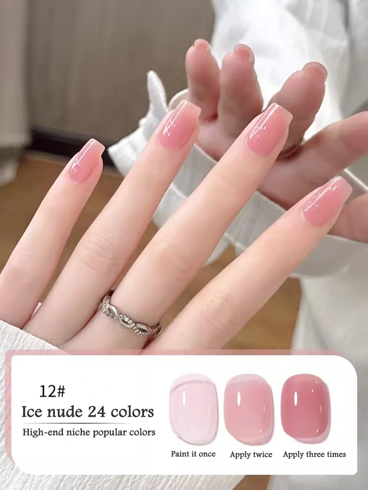10ML 1-24PCS Milk White Jelly Gel Nail Polish Nail Art 2026 New Popular Nail Supplies UV LED Light Nails Black Red Nails 30