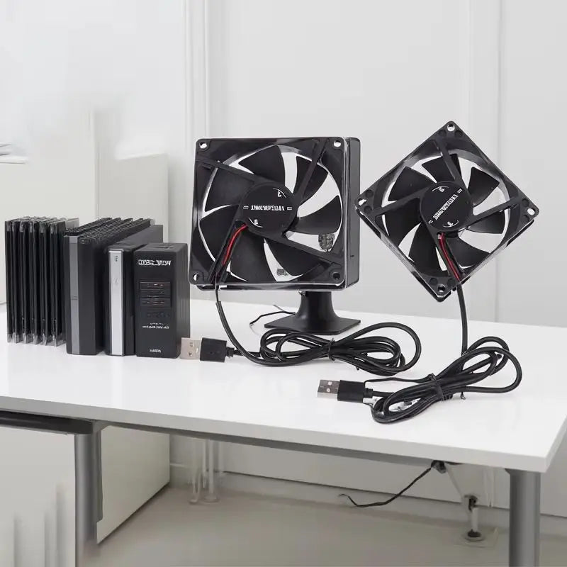 5V USB Router Cooling Fan | Quiet Brushless Desktop Cooler for TV Box Modem PC 1