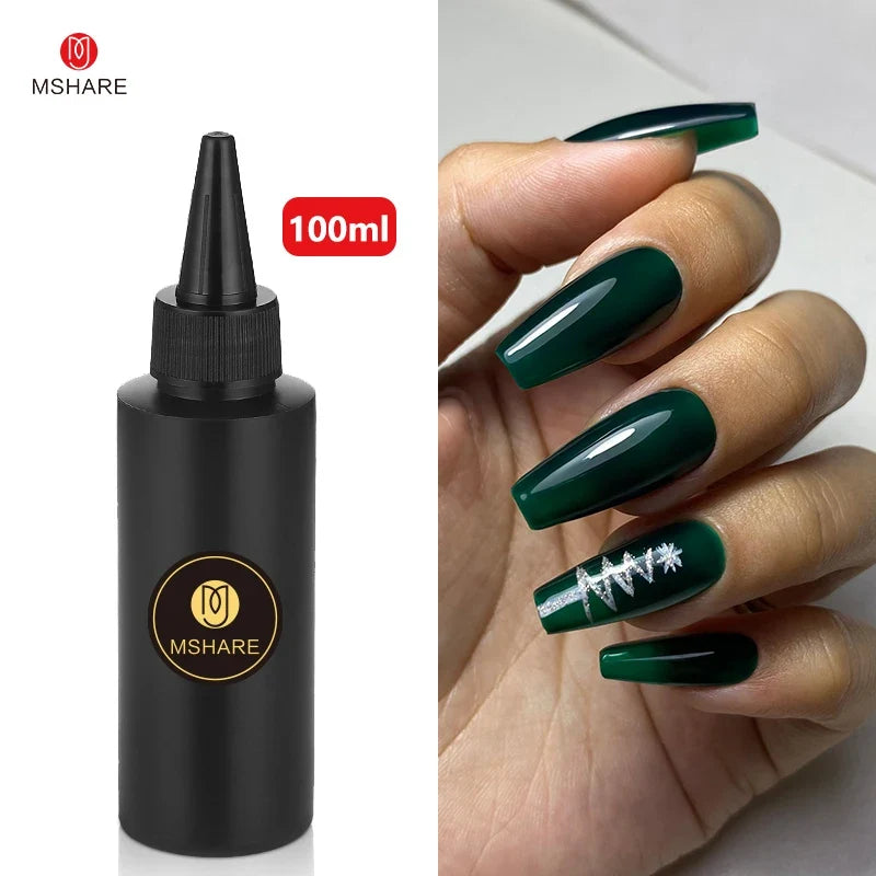 MSHARE 100ML Nail Gel Polish Soak Off UV LED Nails Vernis Semi Permanent Varnish Polish White Red Nail Gel Art 23