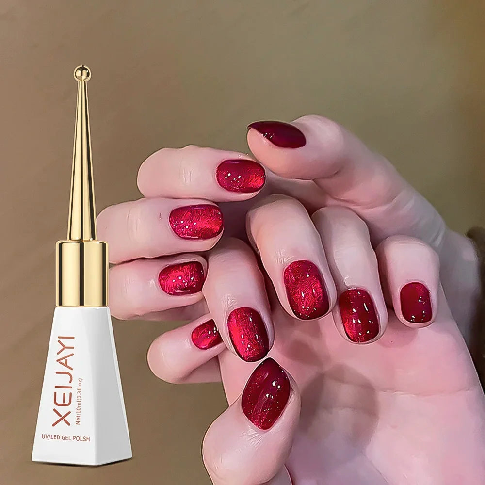 XEIJAYI Pink Cat Eye Gel Nail Polish Ceramic Magnetic Gel UV Semi-permanent Enamels Varnish Nail Supplies For Professionals Gel 70