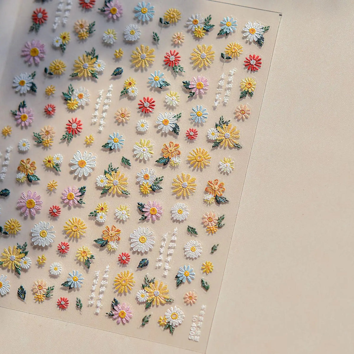 1pcs Dream Flower Window Shell Light Nail Art Stickers Japanese Flower Self Adhesive Stickers Press On Nails Decoration Decals 33
