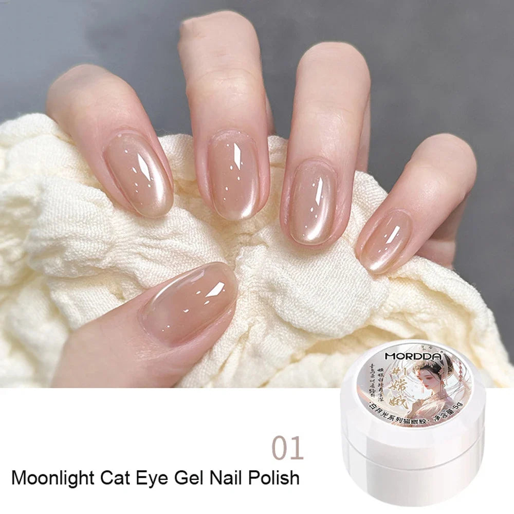 XEIJAYI Pink Cat Eye Gel Nail Polish Ceramic Magnetic Gel UV Semi-permanent Enamels Varnish Nail Supplies For Professionals Gel 9