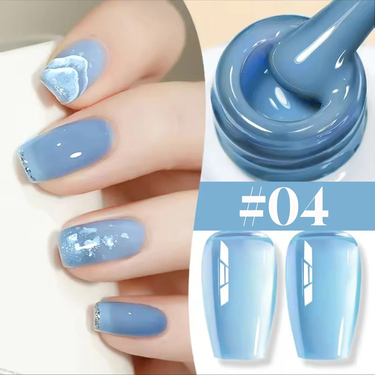 10ML 1-24PCS Milk White Jelly Gel Nail Polish Nail Art 2026 New Popular Nail Supplies UV LED Light Nails Black Red Nails 32