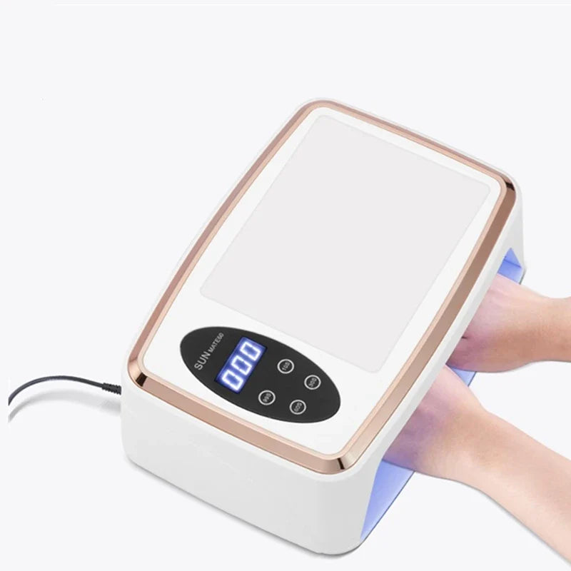 90 LEDS Nail Dryer LED Nail Lamp UV Lamp for Curing All Gel Nail Polish Motion Sensing Manicure Pedicure Salon Tool Big Space 7