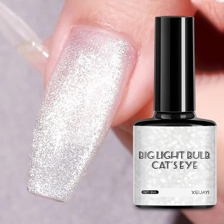 XEIJAYI Pink Cat Eye Gel Nail Polish Ceramic Magnetic Gel UV Semi-permanent Enamels Varnish Nail Supplies For Professionals Gel 20