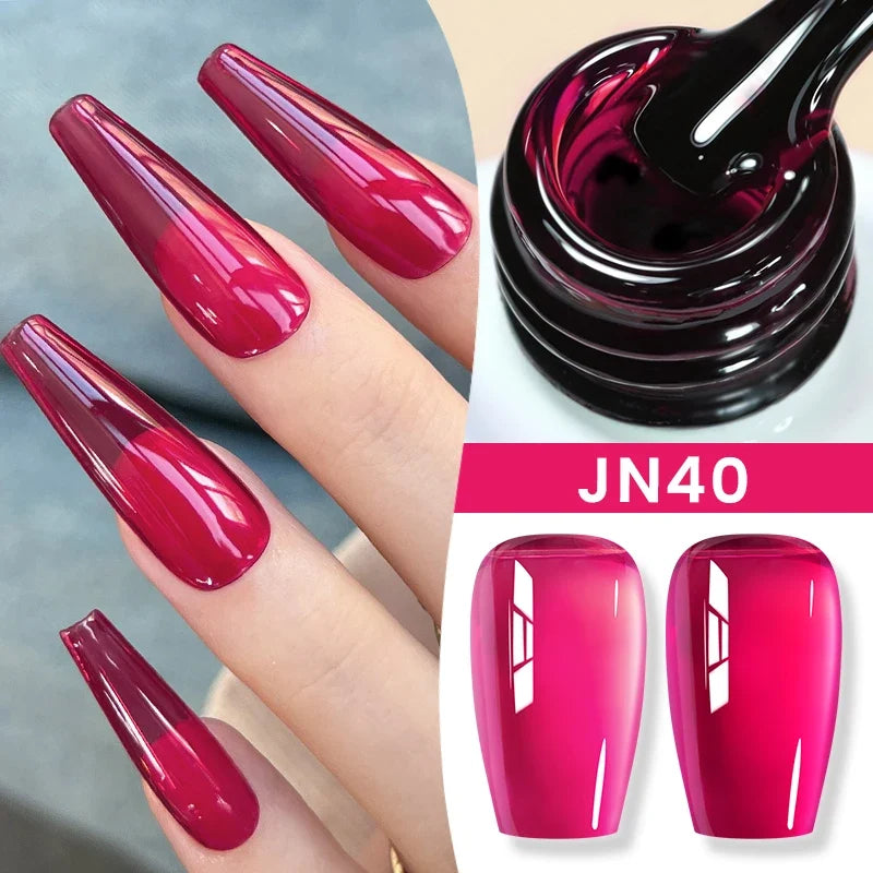 BORN PRETTY 83 Colors 10ml Jelly Nude Gel Nail Polish Autumn Amber Semi Transparent Manicure Soak off UV LED Nails Gel Varnish 73