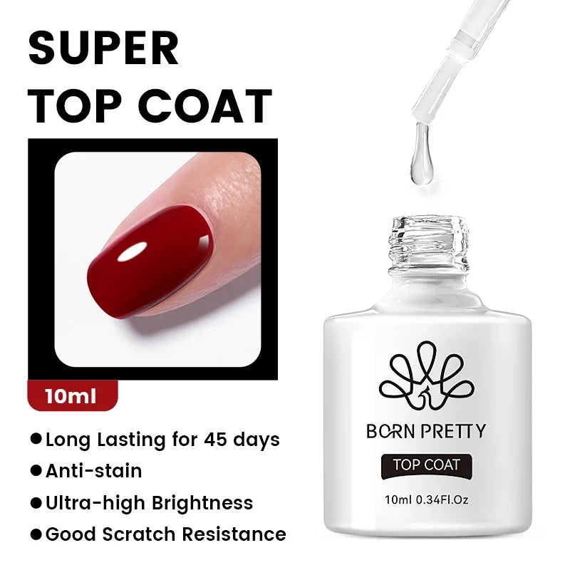 BORN PRETTY 10ml Clear Blooms Gel Polish UV LED Soak Off Nail Art Polish for Spreading Effect Marble Nail Polish Gel Painting 28