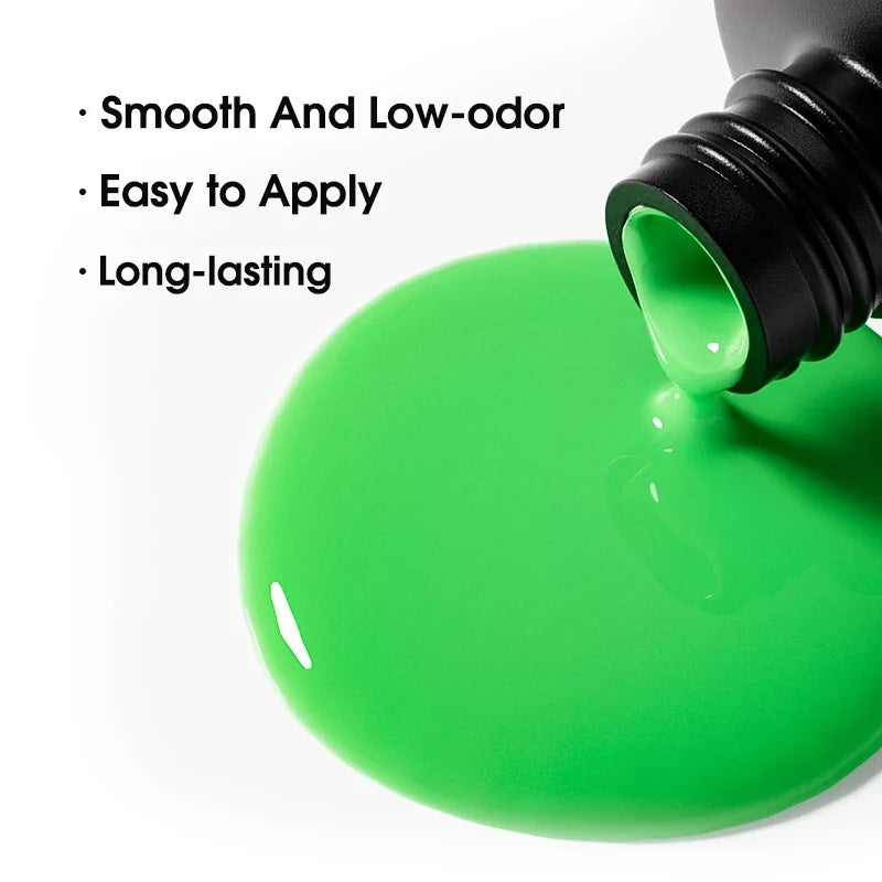 ROSALIND 7ml/15ml Summer Green Gel Nail Polish Semi Permanent Nail Art Manicure Soak Off Top Base Matt Hybrid Varnishes UV Gel 6