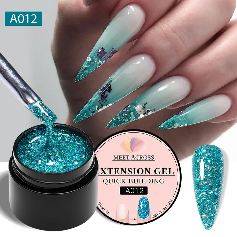 Milky White Nail Extension Gel Clear Nude Building UV Gel For Nails Finger Extensions Form Tips French Nails Manicure Nail Art 96
