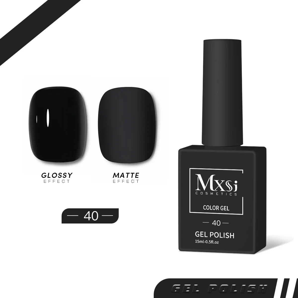 Mxsi 15ml Gel Nail Polish Neon Brown Royal Blue Red Green Pastal Nude Nail Art Varnish Gel Lacquer Top Coat UV Gel Nail Not Set 63