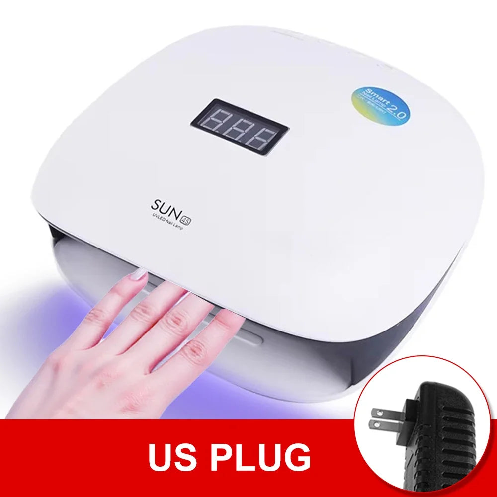 Professional Nail Lamp For Manicure With 4 Timers Setting 48W UV LED Nail Lamp Nails For Fast Curing Gel Nail Polish For Salon 7