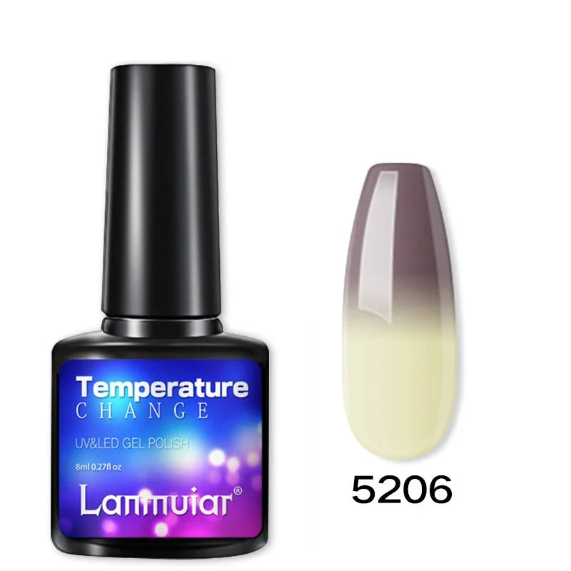 Temperature Color Changing Thermal Nail Polish Fast Drying Water-based Gradient Nail Varnish Manicure Supplies Nail Art 5