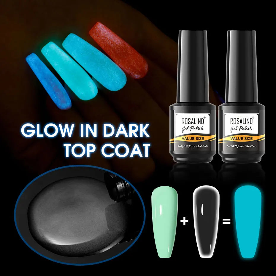 ROSALIND 7ml/15ml Summer Green Gel Nail Polish Semi Permanent Nail Art Manicure Soak Off Top Base Matt Hybrid Varnishes UV Gel 36