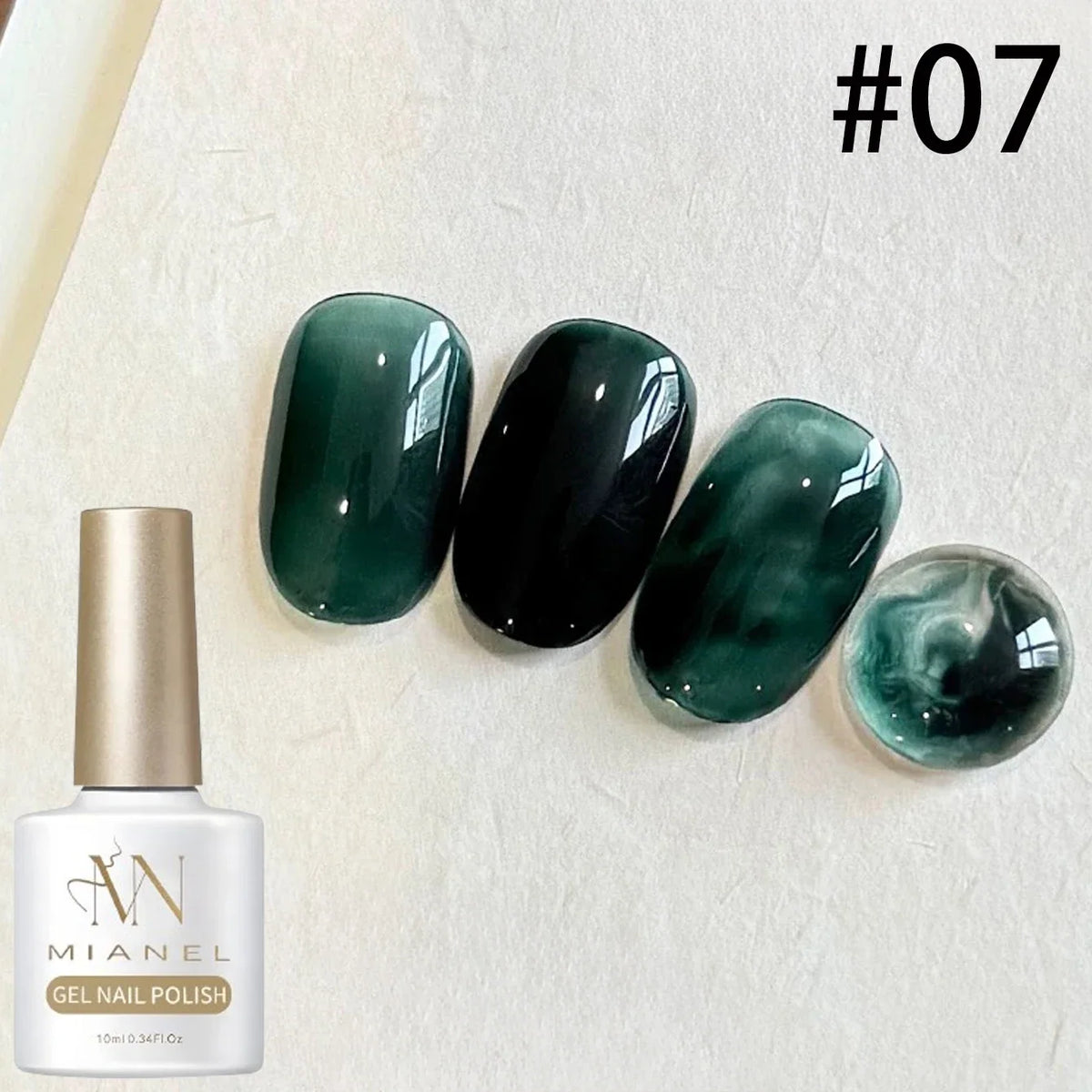 MIANEL 10ML Brown Amber Series Jelly Gel Nail Polish 2026 New Popular Ice Clear Caramel Nail Polish Black Nails 1-6pcs 10