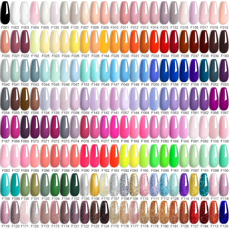 LILYCUTE 7ML Colorful Gel Nail Polish 129 Colors Long Lasting For Manicure Semi Permanent Base Top Coat Nail Art UV Gel Varnish 2