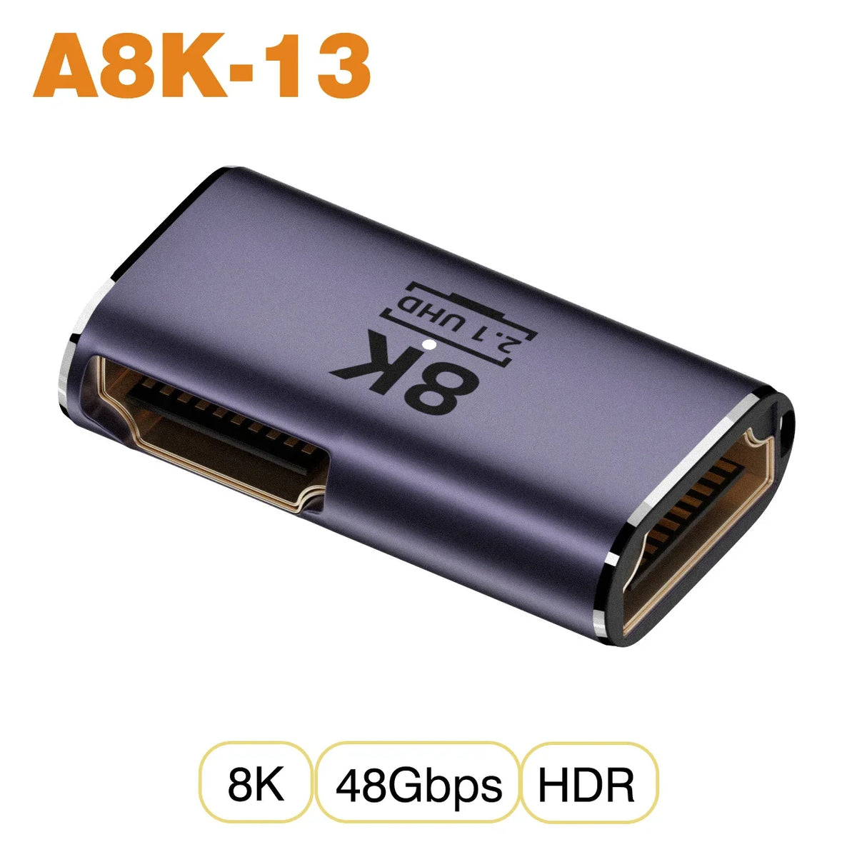 NNBILI HDMI 2.1 Adapter | 48Gbps 8K@60Hz Elbow and Straight Converter 15