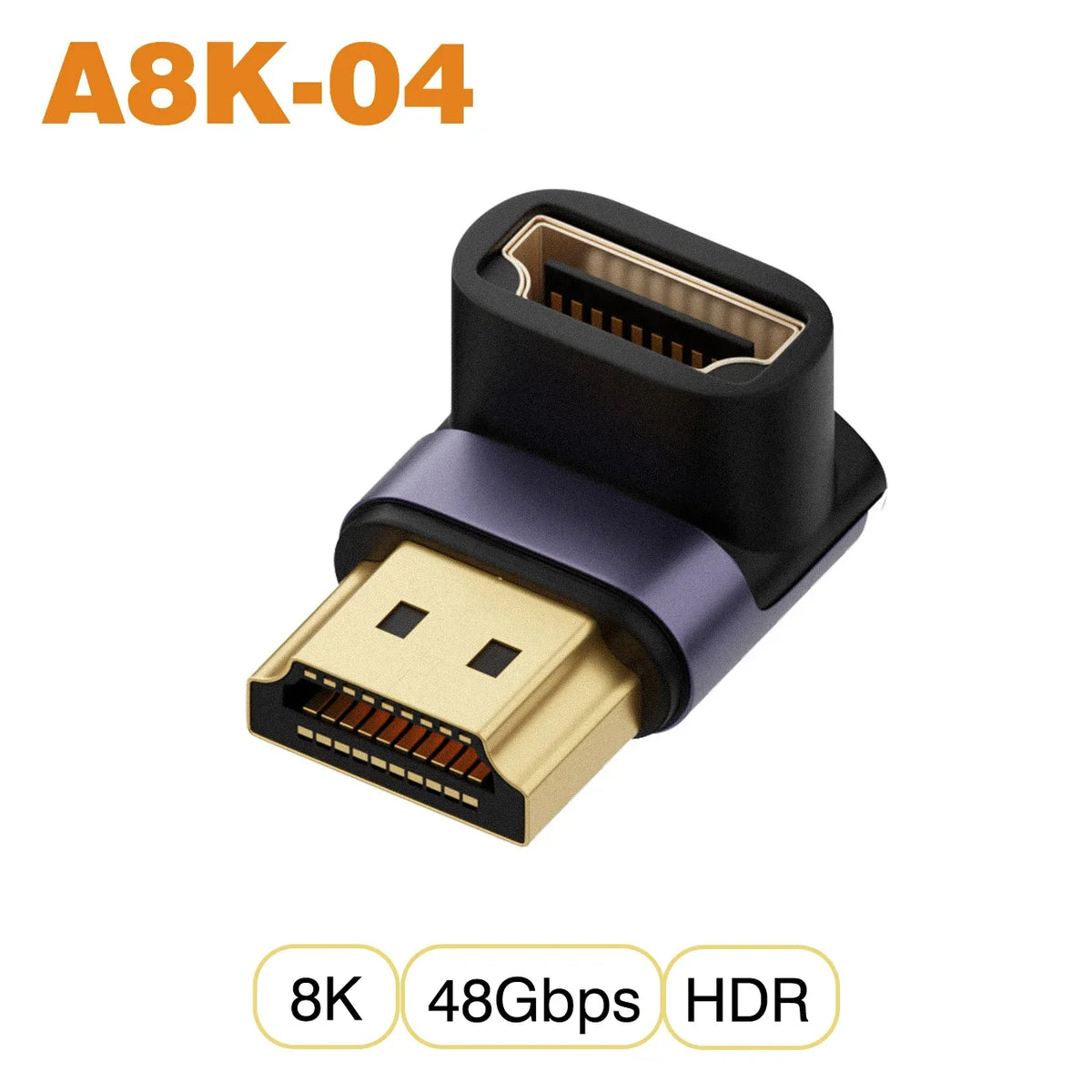 NNBILI HDMI 2.1 Adapter | 48Gbps 8K@60Hz Elbow and Straight Converter 11